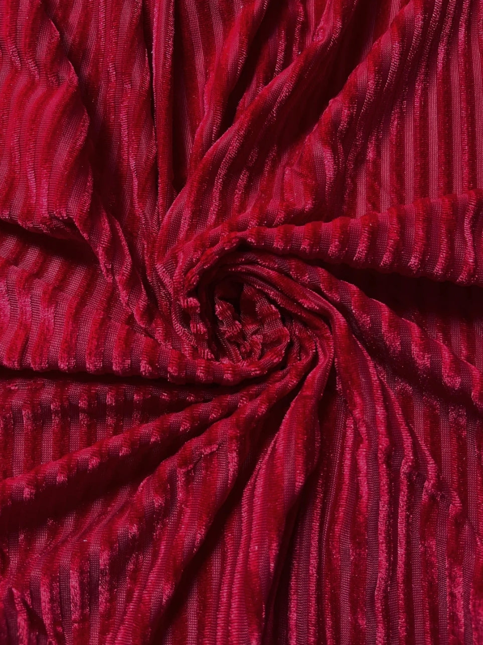 Red Ribbed Velvet